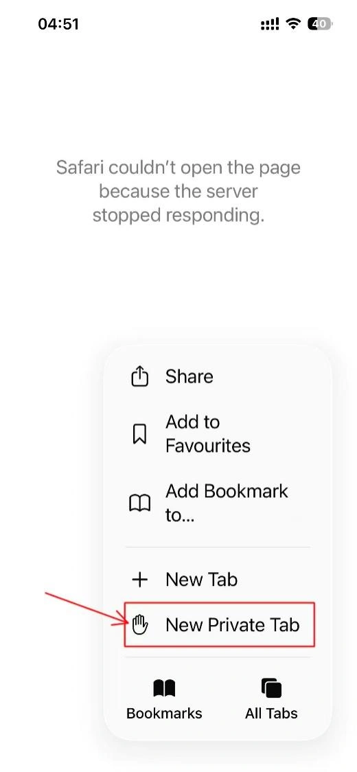 Open Private Tab
